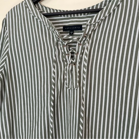 Sanctuary Tommie Striped Lace Up Top - Picture 3 of 12